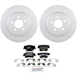 P1057160289 2-Wheel Set Rear Brake Disc and Pad Kit, 320 mm QuietCast Series, Includes (1) Brake Pad Set and (2) Brake Disc