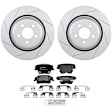 P1057161489 2-Wheel Set Rear Brake Disc and Pad Kit, 350 mm QuietCast Series, Includes (1) Brake Pad Set and (2) Brake Disc