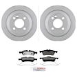 P1060150110 2-Wheel Set Rear Brake Disc and Pad Kit, 259 mm QuietCast Series, Includes (1) Brake Pad Set and (2) Brake Disc