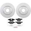 P1061150126 2-Wheel Set Front Brake Disc and Pad Kit, 348 mm QuietCast Series, Includes (1) Brake Pad Set and (2) Brake Disc