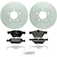 P1061A150125 2-Wheel Set Front Brake Disc and Pad Kit, 300 mm QuietCast Series, Includes (1) Brake Pad Set and (2) Brake Disc