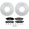P1067200455 2-Wheel Set Rear Brake Disc and Pad Kit, 339.7 mm QuietCast Series, Includes (1) Brake Pad Set and (2) Brake Disc