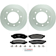 P1067200461 2-Wheel Set Rear Brake Disc and Pad Kit, 340 mm QuietCast Series, Includes (1) Brake Pad Set and (2) Brake Disc