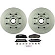 P1069201413 2-Wheel Set Front Brake Disc and Pad Kit, 347 mm RWD QuietCast Series, Includes (1) Brake Pad Set and (2) Brake Disc