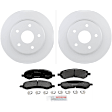 P1084160153 2-Wheel Set Brake Disc and Pad Kit, 335.9 mm QuietCast Series, Includes (1) Brake Pad Set and (2) Brake Disc