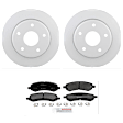P1084160231 2-Wheel Set Front Brake Disc and Pad Kit, 312 mm QuietCast Series, Includes (1) Brake Pad Set and (2) Brake Disc