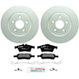 P1095200378 2-Wheel Set Rear Brake Disc and Pad Kit, 288 mm QuietCast Series, Includes (1) Brake Pad Set and (2) Brake Disc