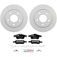 P1095340902 2-Wheel Set Rear Brake Disc and Pad Kit, 265 mm QuietCast Series, Includes (1) Brake Pad Set and (2) Brake Disc