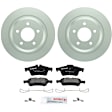 P1095340911 2-Wheel Set Rear Brake Disc and Pad Kit, 301.8 mm QuietCast Series, Includes (1) Brake Pad Set and (2) Brake Disc