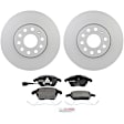 P1107531411 2-Wheel Set Front Brake Disc and Pad Kit, 288 mm QuietCast Series, Includes (1) Brake Pad Set and (2) Brake Disc