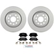 P1108140046 2-Wheel Set Rear Brake Disc and Pad Kit, 309.9 mm QuietCast Series, Includes (1) Brake Pad Set and (2) Brake Disc