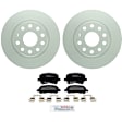 P1108141491 2-Wheel Set Rear Brake Disc and Pad Kit, 271.8 mm QuietCast Series, Includes (1) Brake Pad Set and (2) Brake Disc