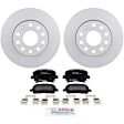 P1108531410 2-Wheel Set Rear Brake Disc and Pad Kit, 259.8 mm QuietCast Series, Includes (1) Brake Pad Set and (2) Brake Disc