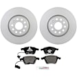 P1111140043 2-Wheel Set Front Brake Disc and Pad Kit, 312 mm QuietCast Series, Includes (1) Brake Pad Set and (2) Brake Disc