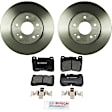 P1121360932 2-Wheel Set Front Brake Disc and Pad Kit, 288 mm QuietCast Series, Includes (1) Brake Pad Set and (2) Brake Disc