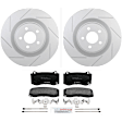 P1149161488 2-Wheel Set Brake Disc and Pad Kit, 360 mm QuietCast Series, Includes (1) Brake Pad Set and (2) Brake Disc