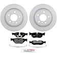 P1171150124 2-Wheel Set Rear Brake Disc and Pad Kit, 300 mm QuietCast Series, Includes (1) Brake Pad Set and (2) Brake Disc