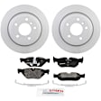 P1171150127 2-Wheel Set Rear Brake Disc and Pad Kit, 300 mm QuietCast Series, Includes (1) Brake Pad Set and (2) Brake Disc