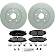 P1178501460 2-Wheel Set Front Brake Disc and Pad Kit, 296 mm QuietCast Series, Includes (1) Brake Pad Set and (2) Brake Disc