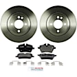 P1204150117 2-Wheel Set Front Brake Disc and Pad Kit, 276 mm QuietCast Series, Includes (1) Brake Pad Set and (2) Brake Disc