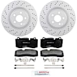 P1223361504 2-Wheel Set Front Brake Disc and Pad Kit, 350.2 mm QuietCast Series, Includes (1) Brake Pad Set and (2) Brake Disc