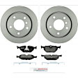 P1239150109 2-Wheel Set Rear Brake Disc and Pad Kit, 276 mm QuietCast Series, Includes (1) Brake Pad Set and (2) Brake Disc