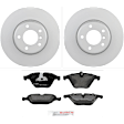 P1260A150118 2-Wheel Set Front Brake Disc and Pad Kit, 324 mm QuietCast Series, Includes (1) Brake Pad Set and (2) Brake Disc