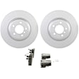 P1260B150126 2-Wheel Set Brake Disc and Pad Kit, 348 mm QuietCast Series, Includes (1) Brake Pad Set and (2) Brake Disc