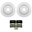P1263441508 2-Wheel Set Front Brake Disc and Pad Kit, 360 mm QuietCast Series, Includes (1) Brake Pad Set and (2) Brake Disc