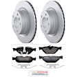 P1267151654 2-Wheel Set Rear Brake Disc and Pad Kit, 300 mm RWD QuietCast Series, Includes (1) Brake Pad Set and (2) Brake Disc