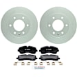 P1268161499 2-Wheel Set Front Brake Disc and Pad Kit, 299.6 mm QuietCast Series, Includes (1) Brake Pad Set and (2) Brake Disc