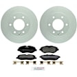 P1316161499 2-Wheel Set Front Brake Disc and Pad Kit, 299.6 mm QuietCast Series, Includes (1) Brake Pad Set and (2) Brake Disc