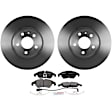 P1322141490 2-Wheel Set Front Brake Disc and Pad Kit, 320 mm QuietCast Series, Includes (1) Brake Pad Set and (2) Brake Disc
