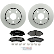 P1327160258 2-Wheel Set Front Brake Disc and Pad Kit, 302 mm QuietCast Series, Includes (1) Brake Pad Set and (2) Brake Disc