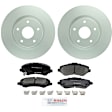 P1327161529 2-Wheel Set Front Brake Disc and Pad Kit, 330 mm QuietCast Series, Includes (1) Brake Pad Set and (2) Brake Disc