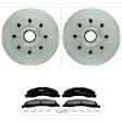 P1328201507 2-Wheel Set Front Brake Disc and Pad Kit, 344.8 mm QuietCast Series, Includes (1) Brake Pad Set and (2) Brake Disc