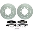 P1330201506 2-Wheel Set Rear Brake Disc and Pad Kit, 344.7 mm QuietCast Series, Includes (1) Brake Pad Set and (2) Brake Disc