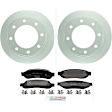 P1334200461 2-Wheel Set Rear Brake Disc and Pad Kit, 340 mm QuietCast Series, Includes (1) Brake Pad Set and (2) Brake Disc