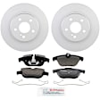 P1341360982 2-Wheel Set Rear Brake Disc and Pad Kit, 300 mm QuietCast Series, Includes (1) Brake Pad Set and (2) Brake Disc