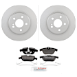 P1341360984 2-Wheel Set Rear Brake Disc and Pad Kit, 300 mm QuietCast Series, Includes (1) Brake Pad Set and (2) Brake Disc
