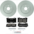 P1346401484 2-Wheel Set Front Brake Disc and Pad Kit, 354.5 mm QuietCast Series, Includes (1) Brake Pad Set and (2) Brake Disc