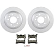 P1350421151 2-Wheel Set Rear Brake Disc and Pad Kit, 330 mm QuietCast Series, Includes (1) Brake Pad Set and (2) Brake Disc