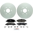 P1363251469 2-Wheel Set Front Brake Disc and Pad Kit, 330 mm QuietCast Series, Includes (1) Brake Pad Set and (2) Brake Disc