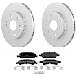 P1363531490 2-Wheel Set Front Brake Disc and Pad Kit, 330 mm QuietCast Series, Includes (1) Brake Pad Set and (2) Brake Disc
