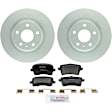 P1386141522 2-Wheel Set Rear Brake Disc and Pad Kit, 299.9 mm QuietCast Series, Includes (1) Brake Pad Set and (2) Brake Disc