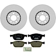P1412521561 2-Wheel Set Front Brake Disc and Pad Kit, 327.9 mm QuietCast Series, Includes (1) Brake Pad Set and (2) Brake Disc