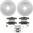 P1424360976 2-Wheel Set Rear Brake Disc and Pad Kit, 300 mm QuietCast Series, Includes (1) Brake Pad Set and (2) Brake Disc