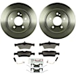 P1424360977 2-Wheel Set Rear Brake Disc and Pad Kit, 300 mm QuietCast Series, Includes (1) Brake Pad Set and (2) Brake Disc