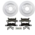 P1453421151 2-Wheel Set Brake Disc and Pad Kit, 330 mm QuietCast Series, Includes (1) Brake Pad Set and (2) Brake Disc