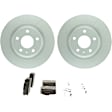 P1456141522 2-Wheel Set Rear Brake Disc and Pad Kit, 299.9 mm QuietCast Series, Includes (1) Brake Pad Set and (2) Brake Disc